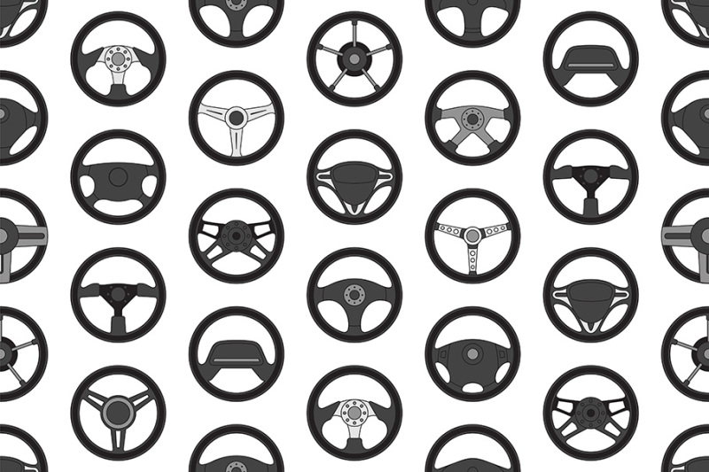 pattern-with-car-steering-wheels