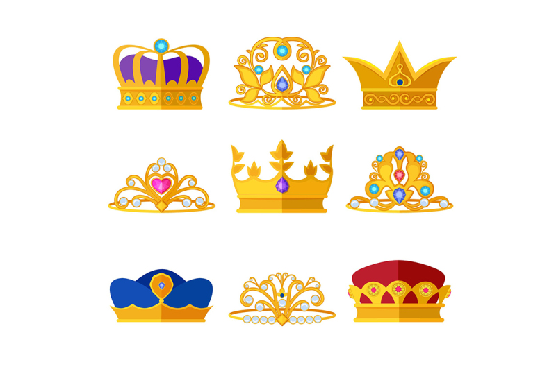 princess-diadems-and-golden-crowns-of-kings-and-queens
