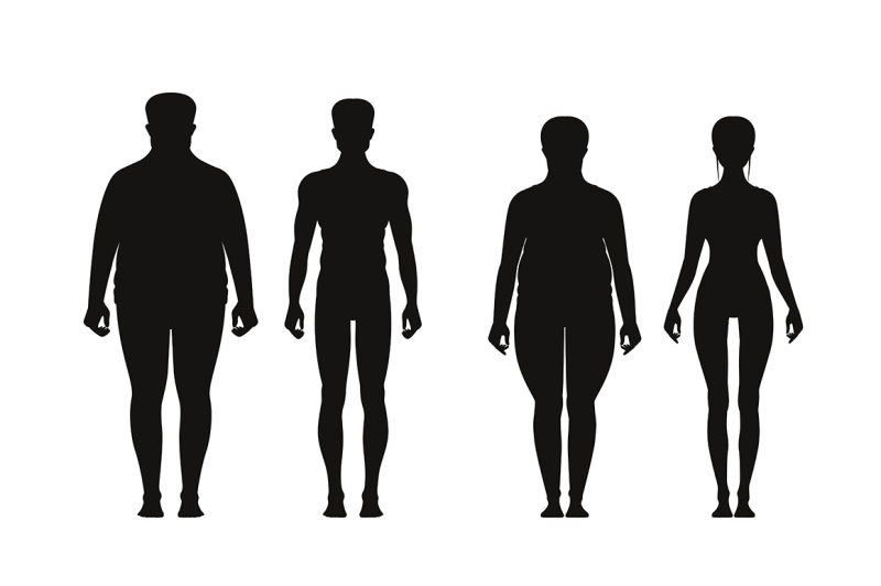 silhouette-of-fat-and-thin-peoples-weight-loss-of-overweight-man