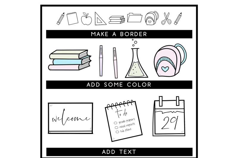 you-gon-learn-school-teaching-doodles-font