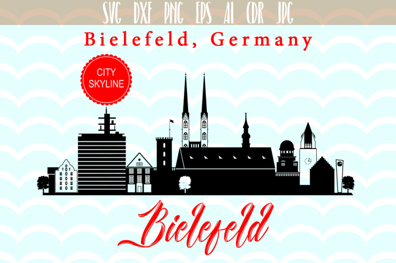 bielefeld-svg-vector-skyline-city-in-germany