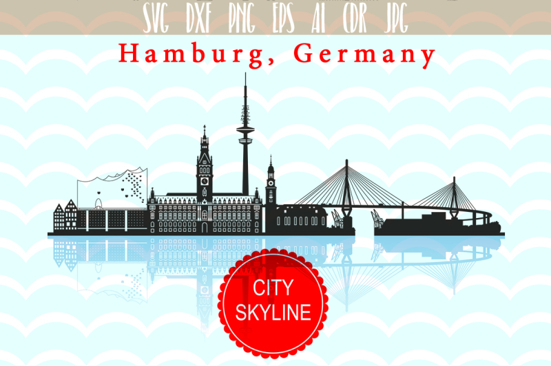 hamburg-svg-vector-skyline-city-in-germany
