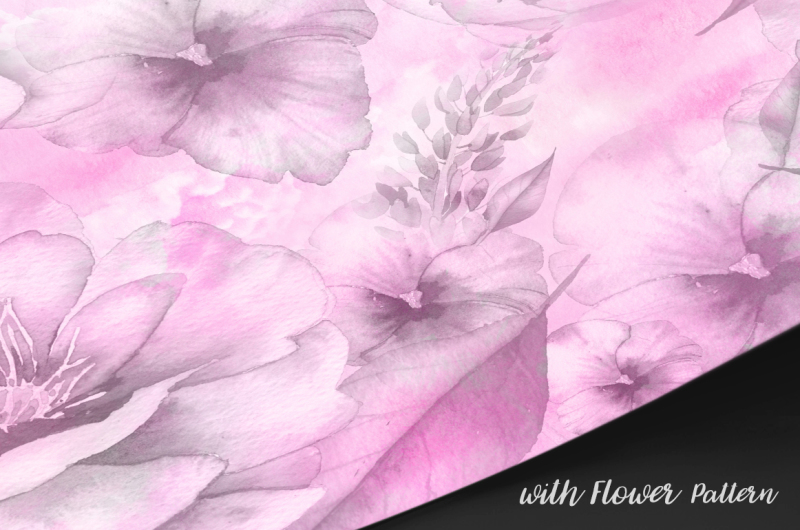water-color-with-flower-background-vol-1