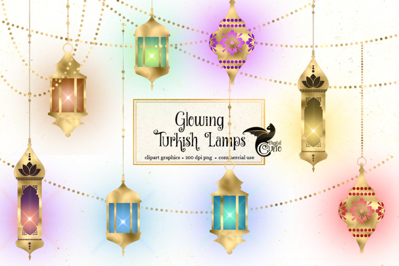 glowing-turkish-lamps-clipart
