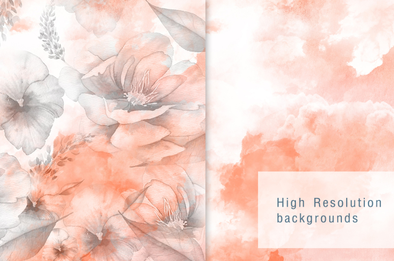 water-color-with-flower-background-vol-2