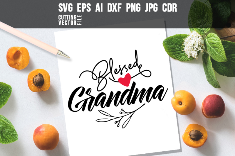 blessed-grandma-svg-eps-ai-cdr-dxf-png-jpg