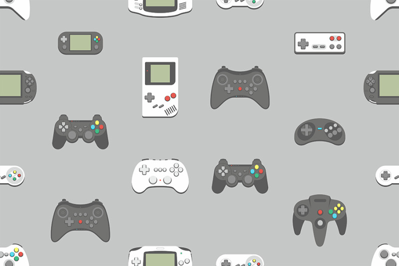video-games-joystick-icons-set
