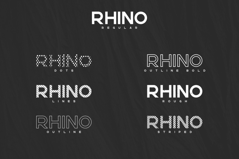 rhino-bold-font-styles