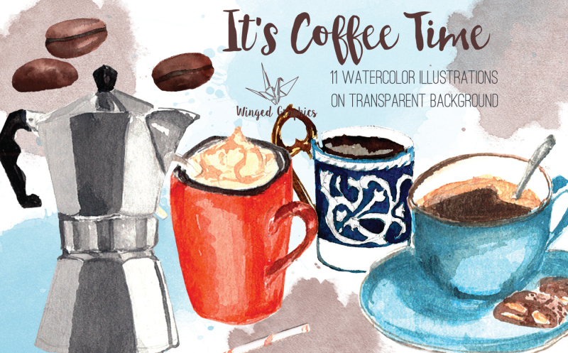 it-s-coffe-time-watercolor-illustrations-set-of-11
