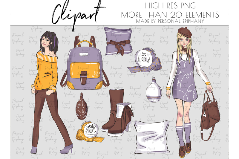 autumn-clipart-planner-girl-fashion-fall-cliparts