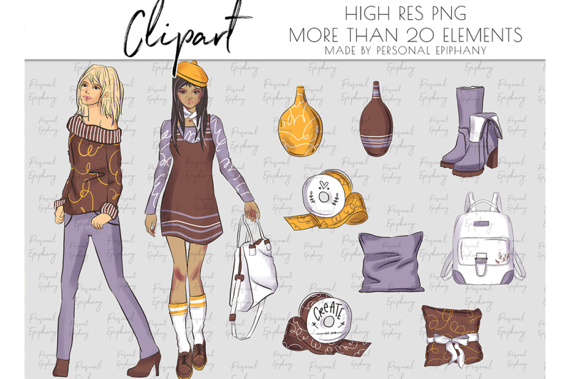 girl-fall-planner-clipart-fashion-autumn-cliparts