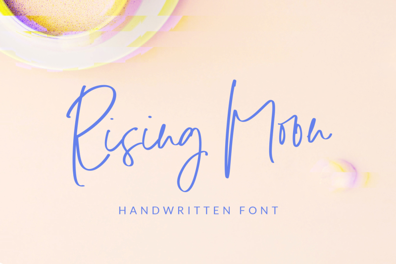 rising-moon-handwritten-font