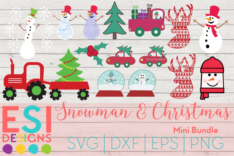 snowman-and-christmas-mini-bundle-svg-dxf-eps-and-png