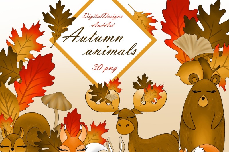 autumn-animals-clipart