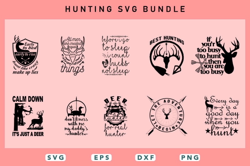 Download 39 Hunting SVG Bundle By teewinkle | TheHungryJPEG.com