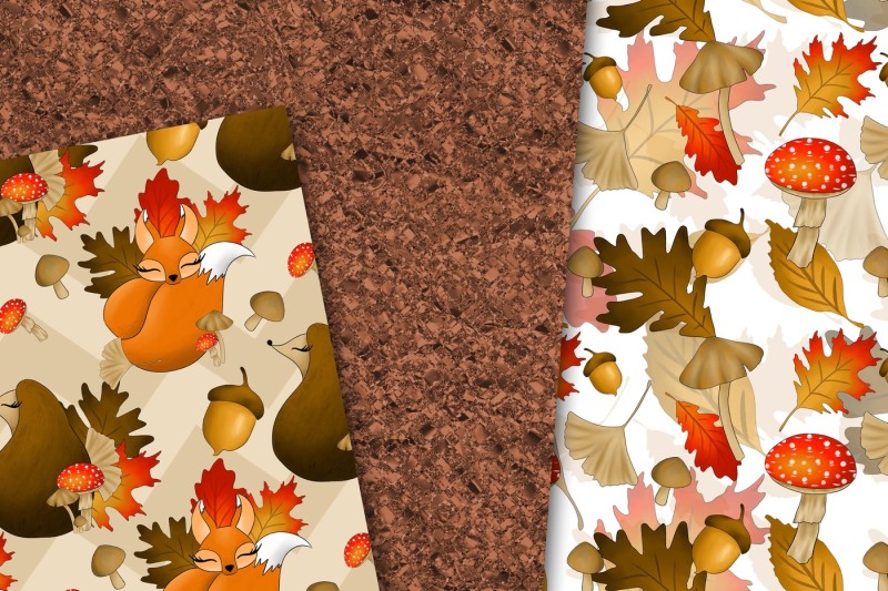autumn-animals-digital-paper