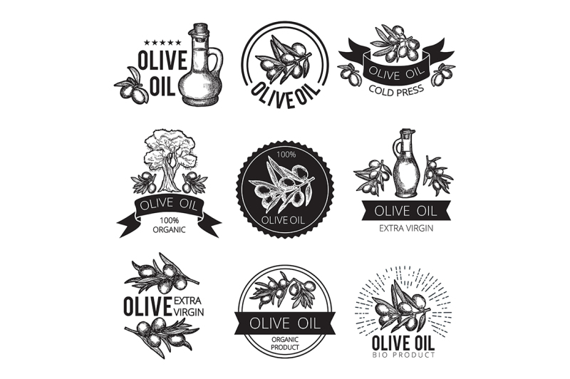 different-monochrome-labels-of-olive-products-and-ingredients
