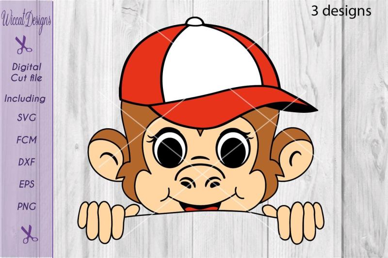 Download Monkey svg, peekaboo svg, boys shirt svg, funny monkey svg By Wiccatdesigns | TheHungryJPEG.com