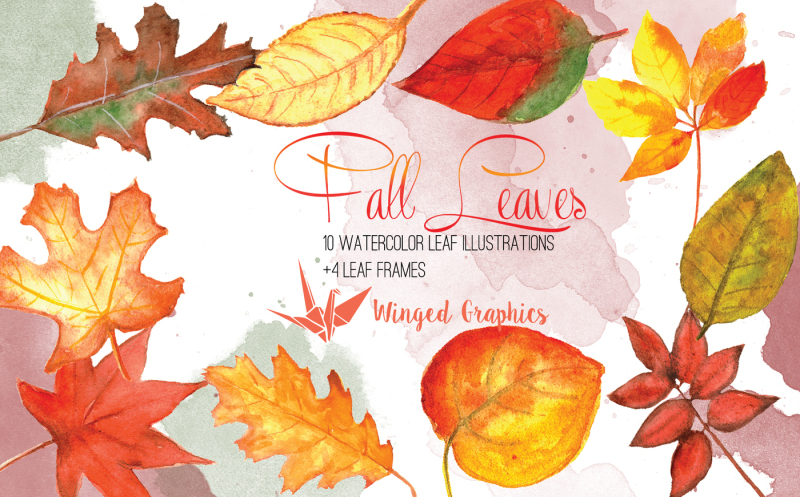 fall-leaves-watercolor-illustration-set