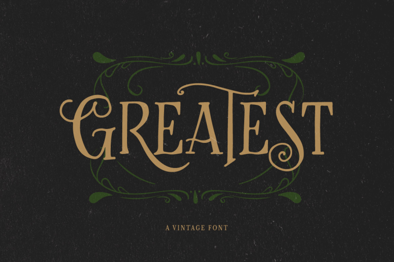 greatest-a-vintage-font