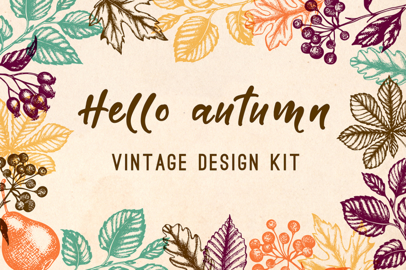 vintage-autumn-design-kit