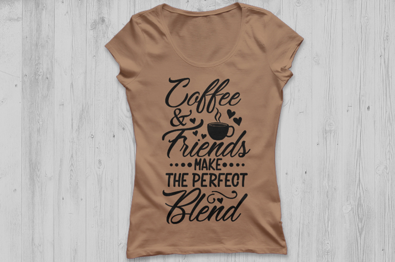 Coffee Friends Make The Perfect Blend Svg Coffee Quote Svg Coffee By Cosmosfineart Thehungryjpeg Com