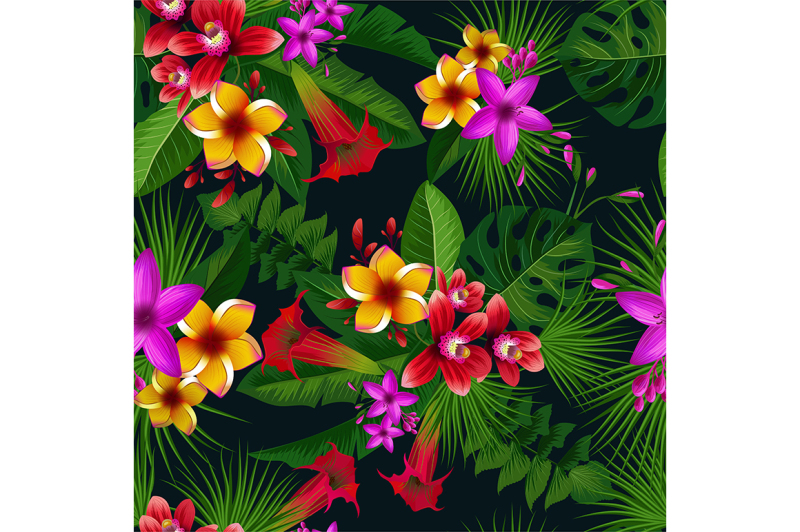 exotic-summer-tropical-flowers-vector-seamless-pattern