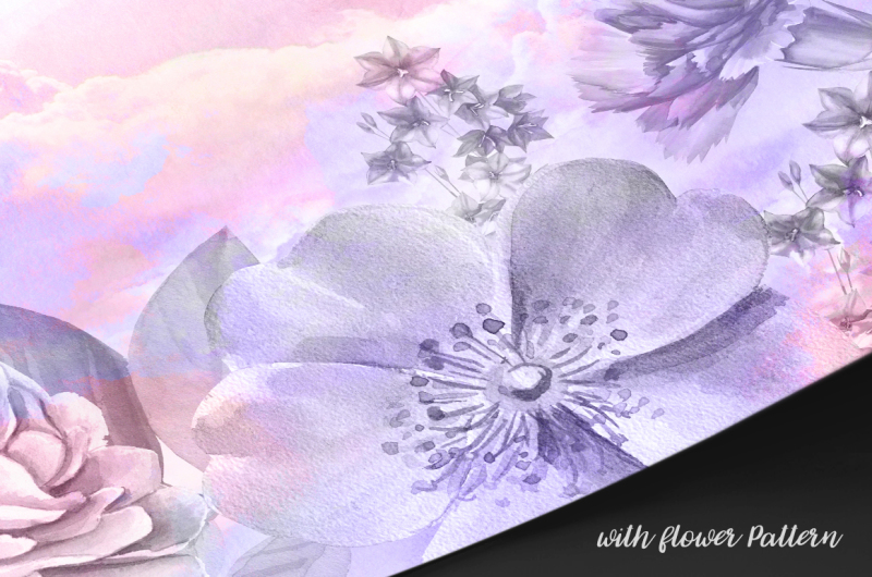 water-color-with-flower-background-vol-3