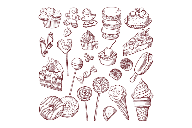 vector-doodle-pictures-of-different-desserts-sweets-and-cakes