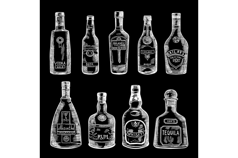 hand-drawn-illustration-of-different-bottles