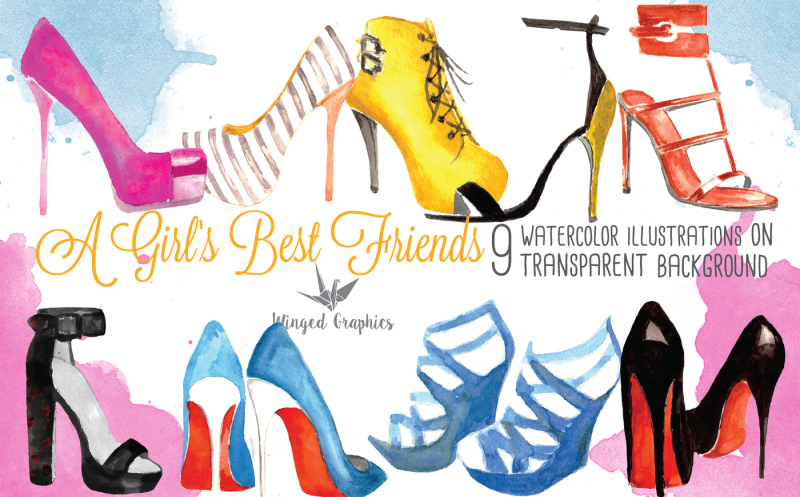 watercolor-shoe-illustrations