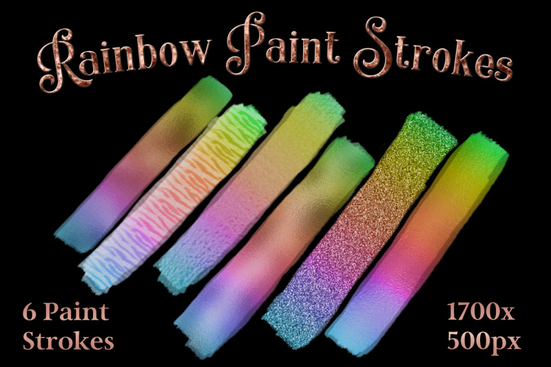 rainbow-paint-strokes-set-of-6-brushstroke-images