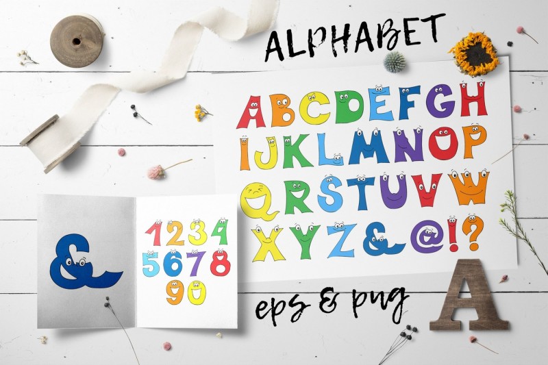 cartoon-alphabet-and-numbers