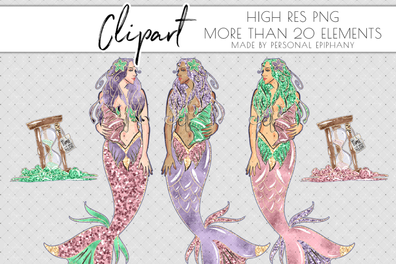 glitter-mermaid-clipart-mermaid-scrapbook-sea-underwater-clip-art