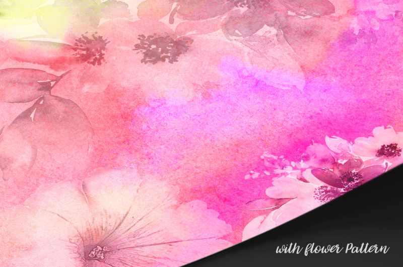 water-color-with-flower-background-vol-5