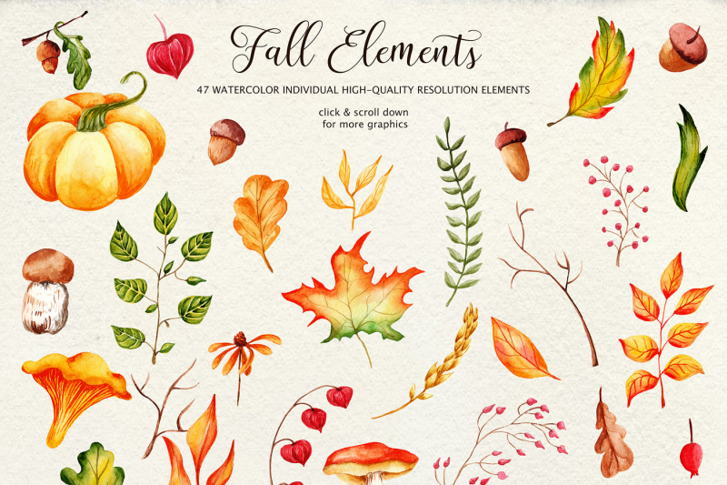 fall-in-love-watercolor-clipart