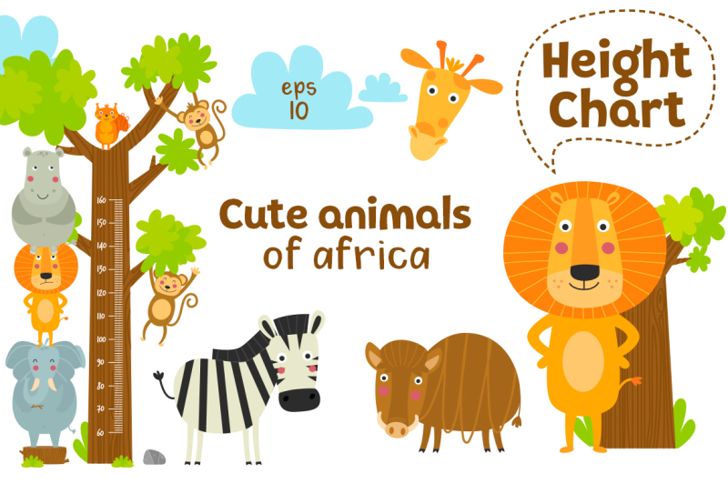 cute-animals-of-africa-vector-set
