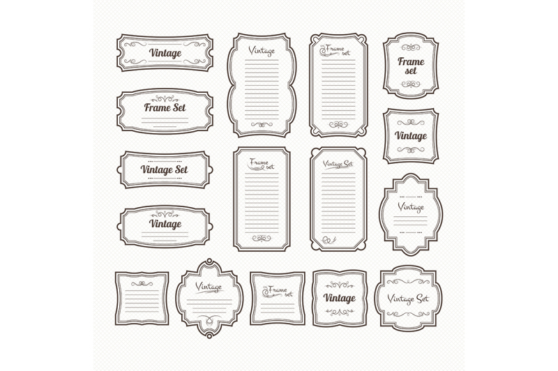 classic-vintage-frames-set-vector-borders-isolate-on-white