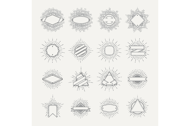 stamp-and-badges-collection-different-shapes-and-sunburst-frames