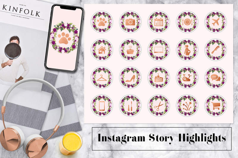 floral-instagram-story-icons