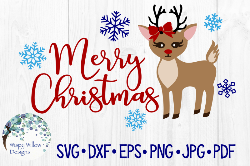 Download Merry Christmas Reindeer, Holiday, Rudolph, SVG/DXF/EPS ...