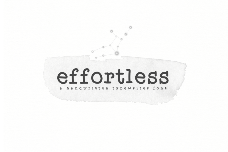 effortless-a-typewriter-font