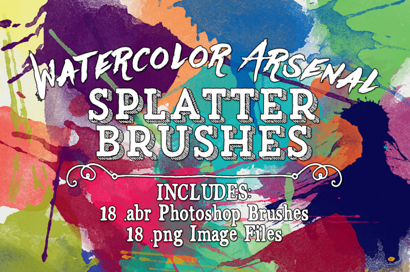watercolor-arsenal-splatter-photoshop-brushes