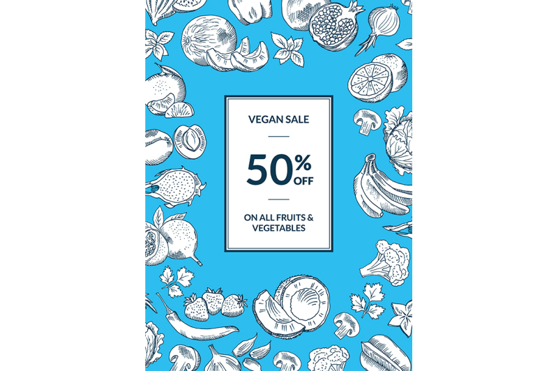 vector-vegan-shop-sale-vertical-background-with-handdrawn-fruits