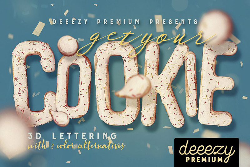 get-your-cookie-3d-lettering
