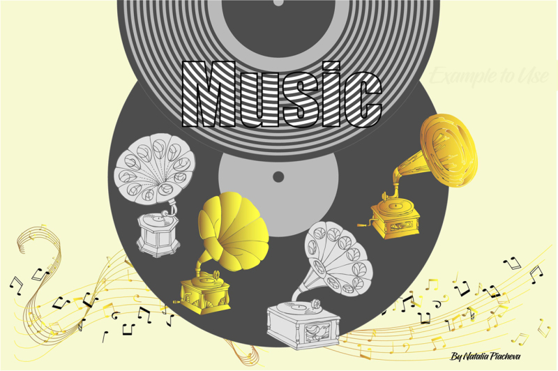 music-and-gramophones-digital-clip-art