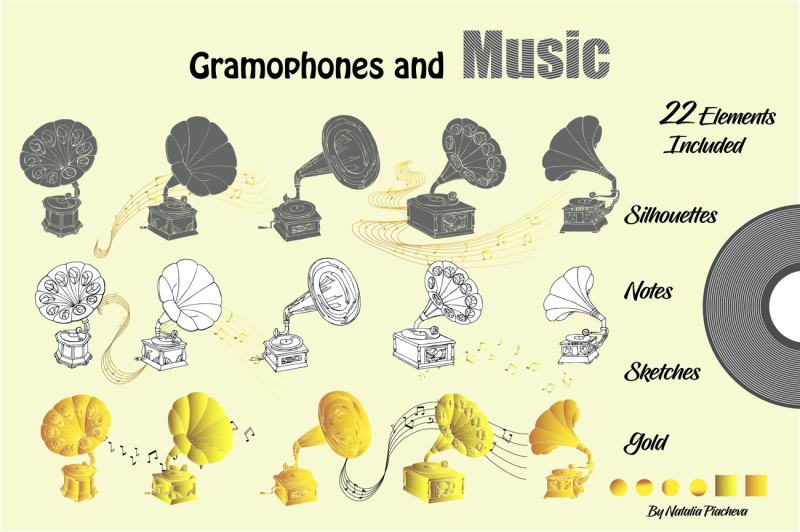 music-and-gramophones-digital-clip-art