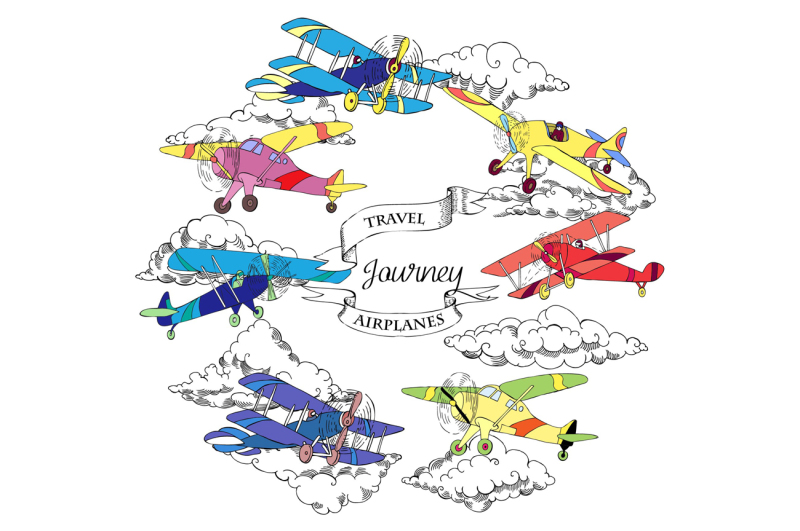 airplanes-digital-clip-art