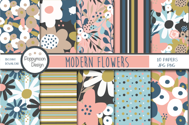 modern-flowers-paper