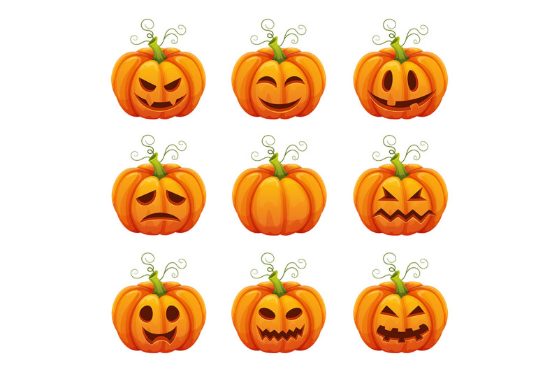 pumpkin-with-funny-faces